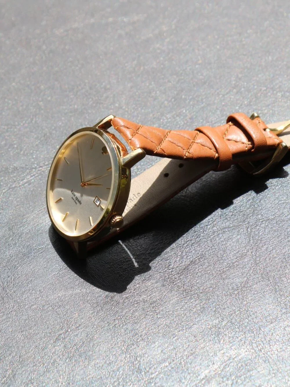 Kate Spade New York Metro Grand Quilted Leather Watch